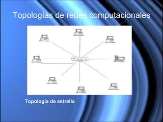 Topologías de redes computacionales Topología de estrella 