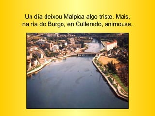 Un día deixou Malpica algo triste. Mais, na ría do Burgo, en Culleredo, animouse. 