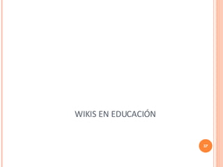 WIKIS EN EDUCACIÓN 
