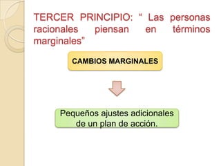 Terminos Marginales Los 10 principios de la economia | PPTX