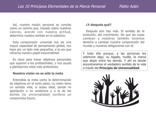 Los 10 principios esenciales de la marca personal | PDF