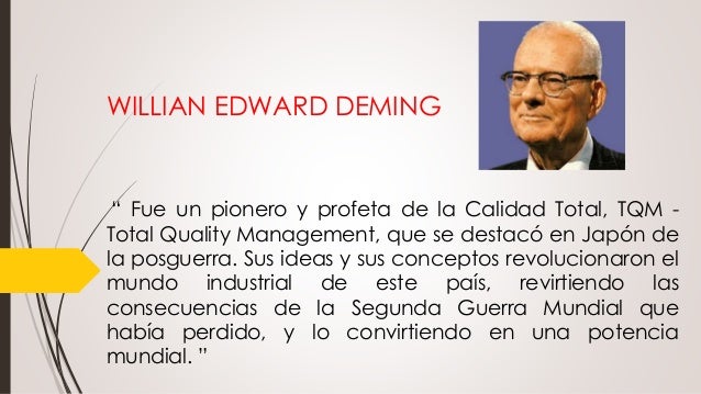 Los 14 principios de Deming
