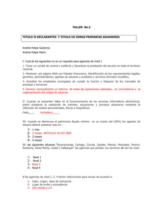 Los 4 talleres juntos