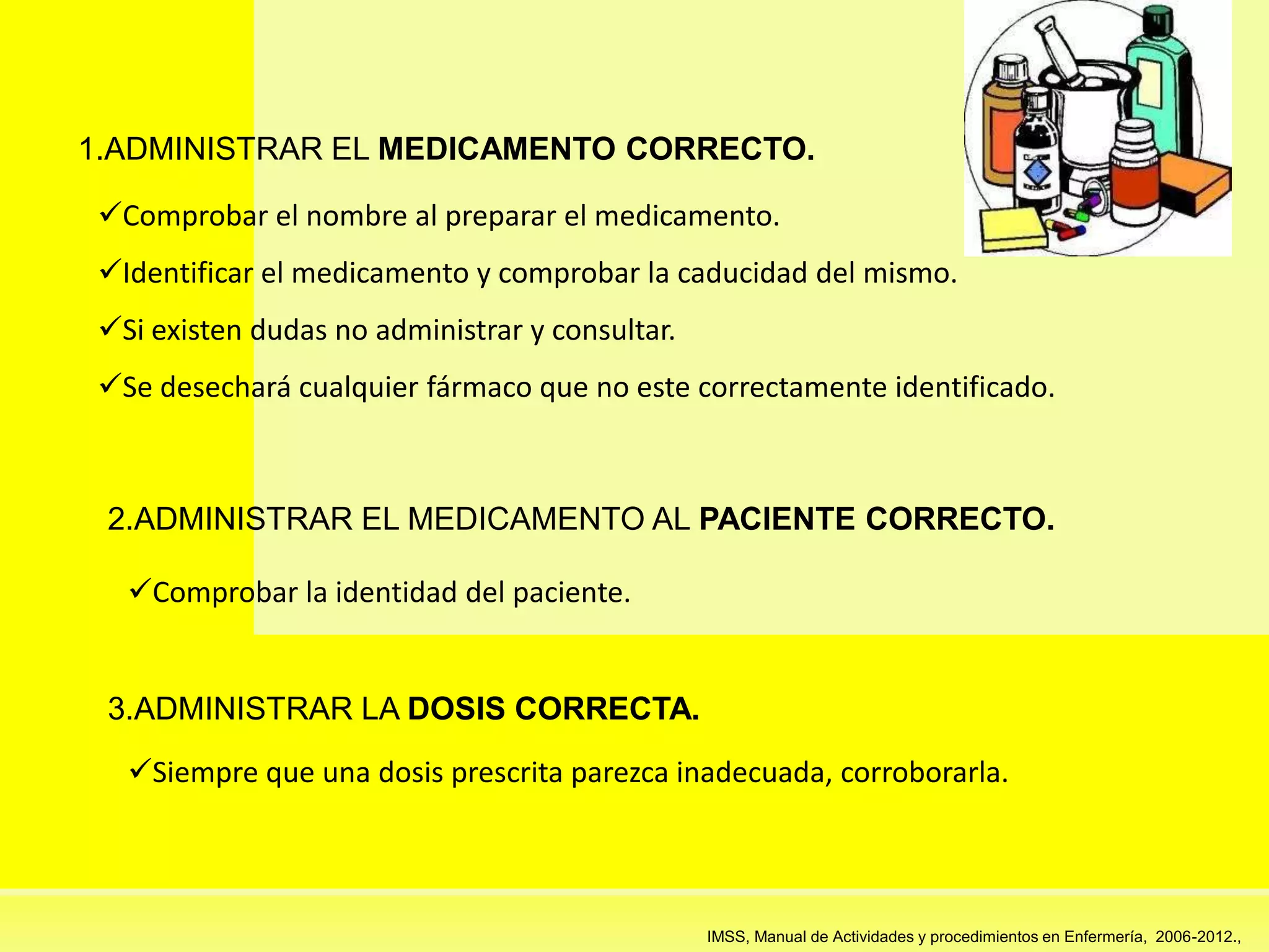 Los 5 correctos de enfermeria | PPTX | First Aid | Injuries