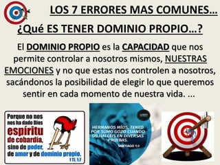 LOS 7 ERRORES MAS COMUNES DEL CREYENTE | PPTX