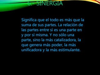 6.- SINERGIA
 