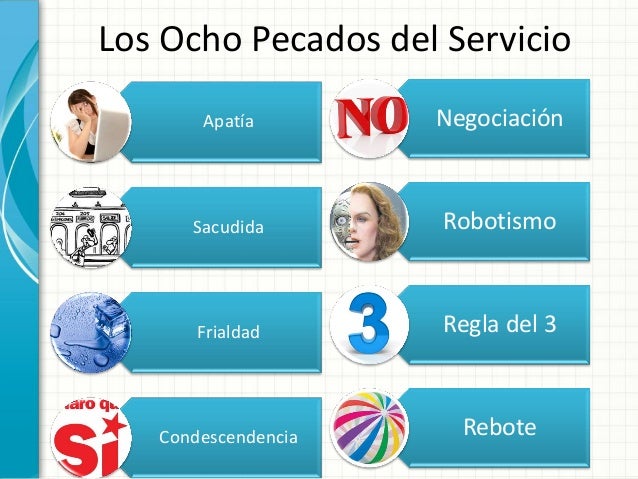 Los 8 pecados del servicio