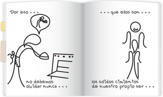 Por eso + + +                   + + + que ellos son + + +




       no debemos            los sólidos cimientos
       olvidar nunca + + +   de nuestro propio ser + + +
 