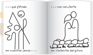 + + + que filtrada        + + + nos convierte




en nuestras venas + + +   en cimientos del futuro.
 