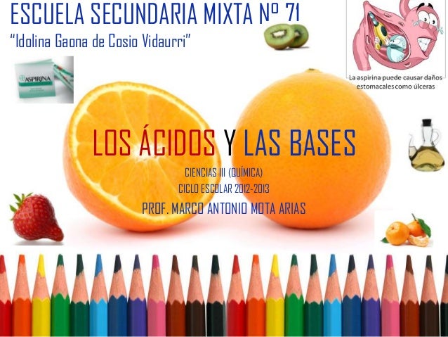 Los acidos y las bases
