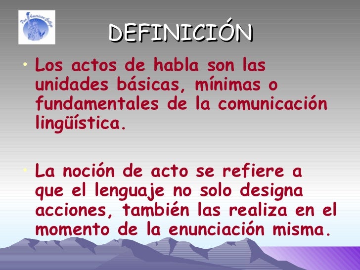 Los Actos Del Habla