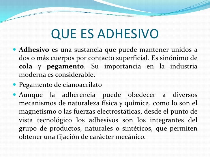 Los Adhesivos