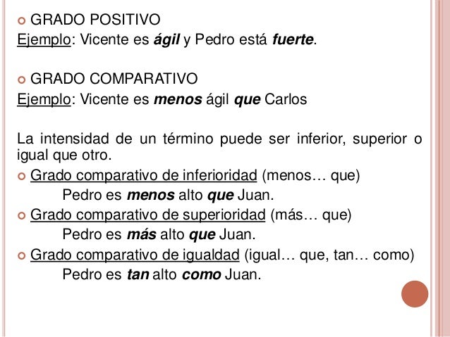 Los Adjetivos