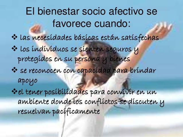 Los adolescentes y su bienestar socioafectivo