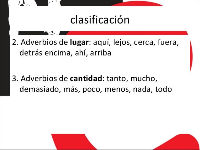 Los adverbios