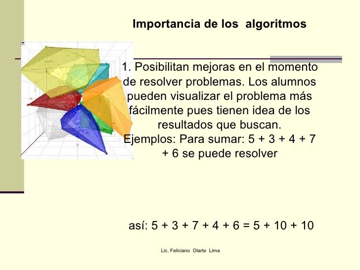 Los Algoritmos En La Enseñanza De La Matemáticas