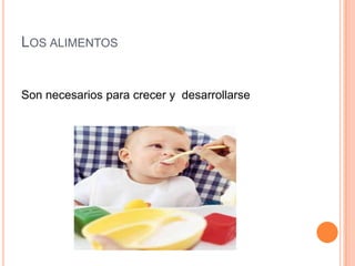 LOS ALIMENTOS


Son necesarios para crecer y desarrollarse
 
