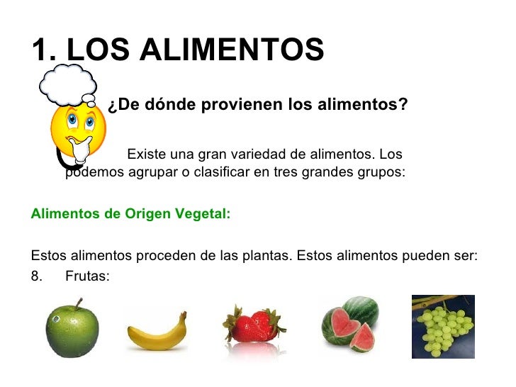 Los alimentos y la salud