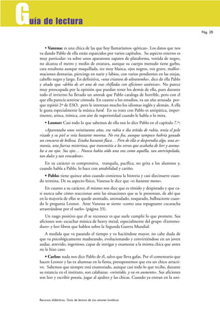 G
uía de lectura
                                                                                              Pág. 28



...