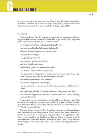 G
uía de lectura
                                                                                             Pág. 31



 ...