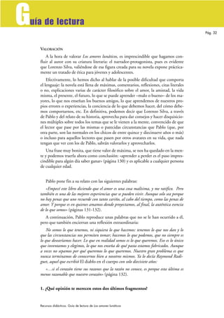 G
uía de lectura
                                                                                              Pág. 32



...