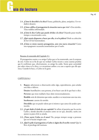 G
uía de lectura
                                                                                              Pág. 42



...