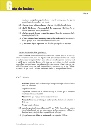 G
uía de lectura
                                                                                               Pág. 54


...