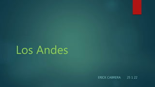 Los Andes
ERICK CABRERA 25 1 22
 
