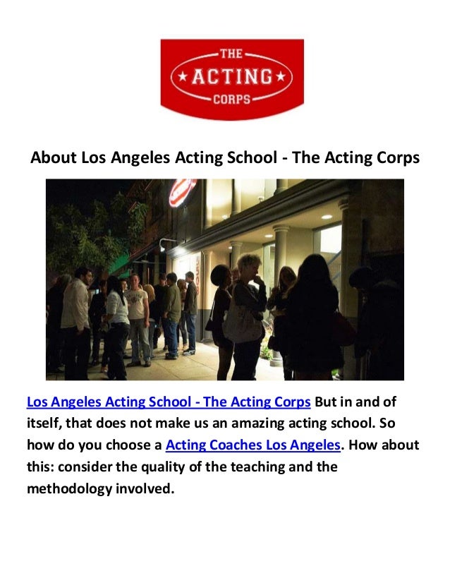 Los Angeles Acting SchoolThe Acting Corps Acting Coaches in Los Angeles