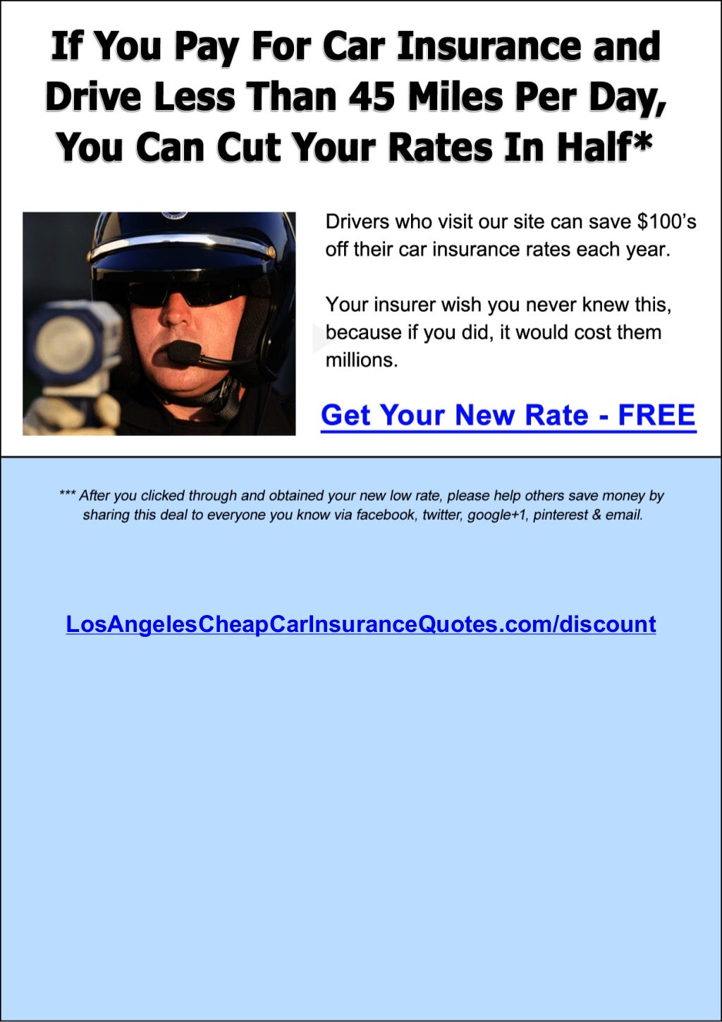 Los Angeles Car Insurance Los Angeles Drivers Can Stop