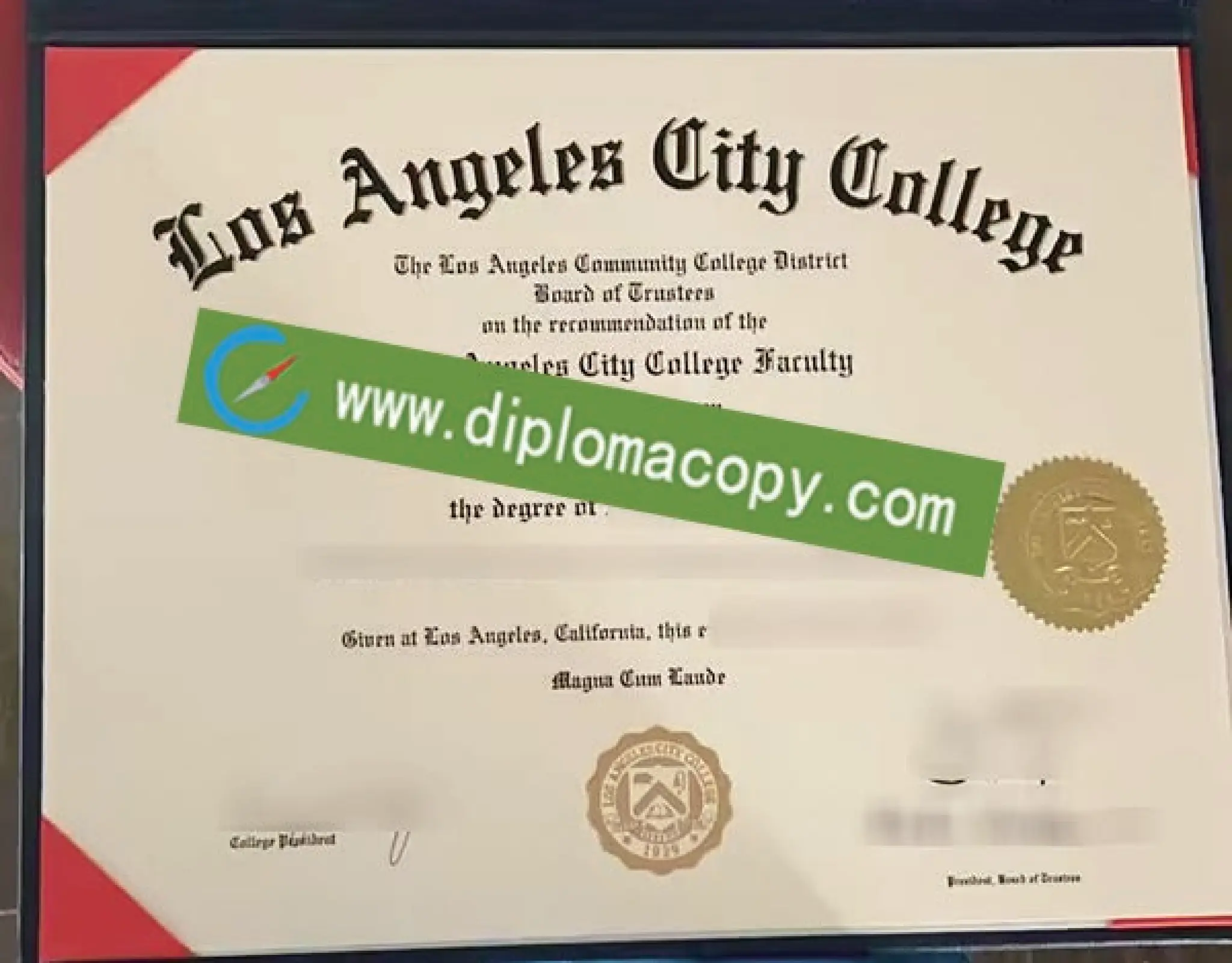 Los Angeles City College diploma PPT