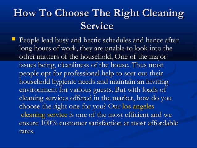 Los Angeles Cleaning Service