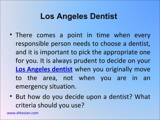 Los Angeles Dentist