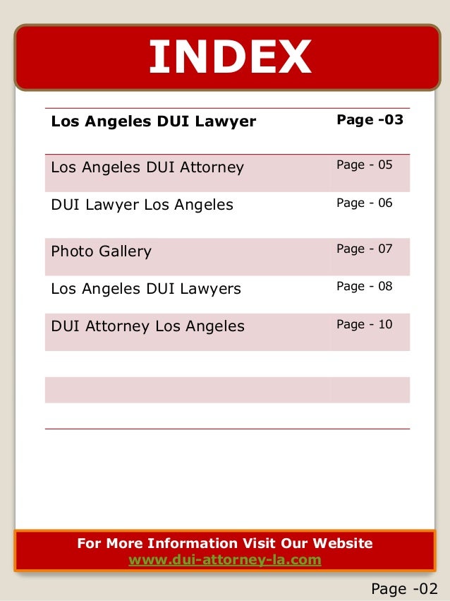 Los Angeles DUI Attorney