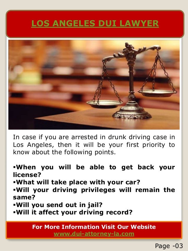 Los Angeles DUI Attorney