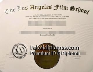 Los Angeles Film School degree