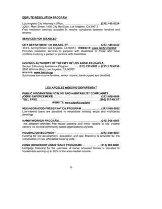 Los Angeles Rent Stabilization Handbook (Rent Control) | PDF
