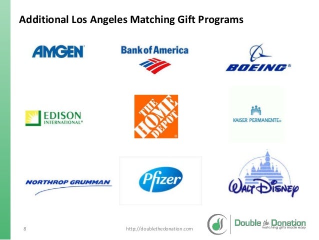 8 Additional Los Angeles Matching Gift Programs