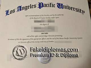 Los Angeles Pacific University degree