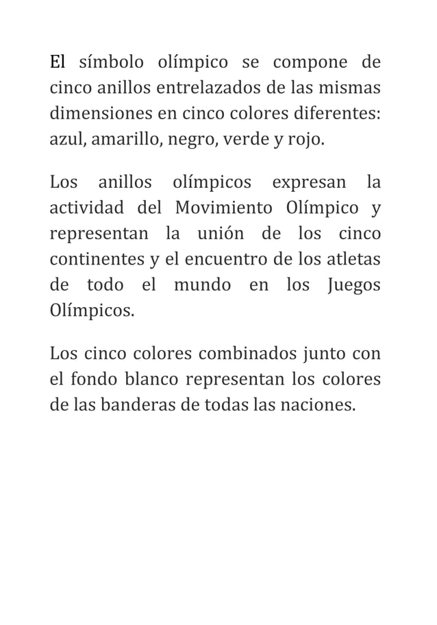 anillos olimpicos