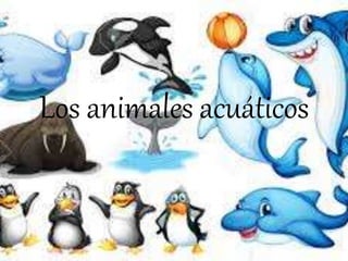 Los animales acuáticos
 