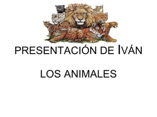 PRESENTACIÓN DE IVÁN
LOS ANIMALES
 