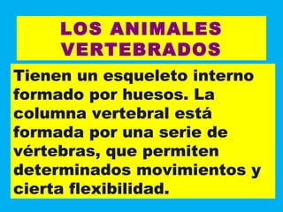 Los animales vertebrados | PPT