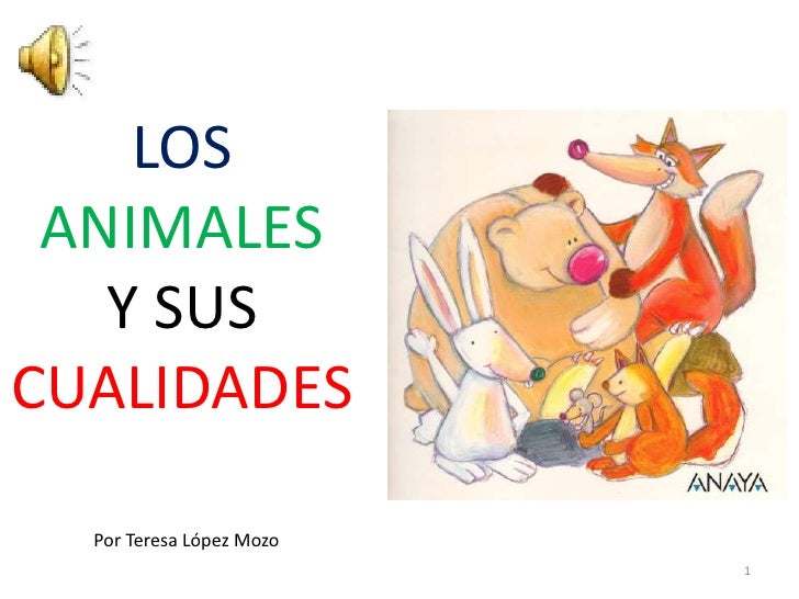 Los animales y sus cualidades webquest