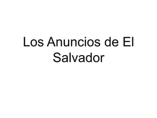 Los Anunciosde El Salvador 