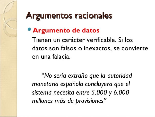 Los argumentos