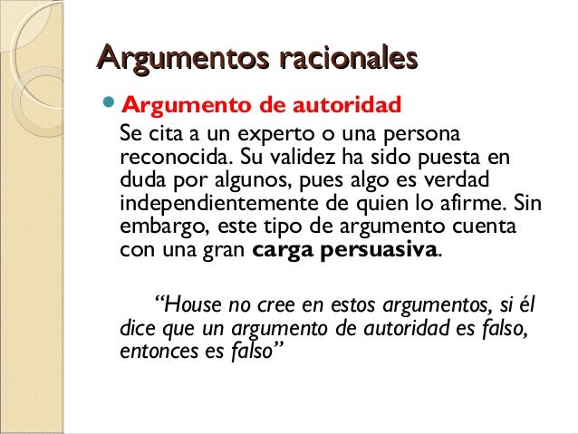 Los argumentos