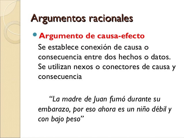 Los argumentos
