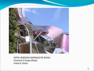 HOTEL BODEGAS MARQUEZ DE RISCAL Provincia El Ciego (Rioja)‏ Frank O. Gehry 