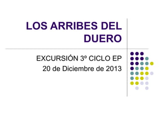 LOS ARRIBES DEL
DUERO
EXCURSIÓN 3º CICLO EP
20 de Diciembre de 2013

 